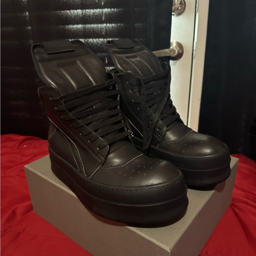 Black Rick Owen Geobaskets